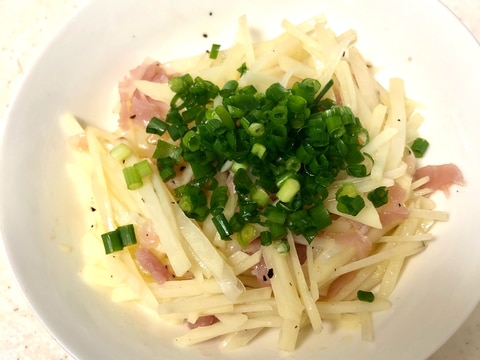 シャキシャキじゃがいもと生ハムのアンティパスト